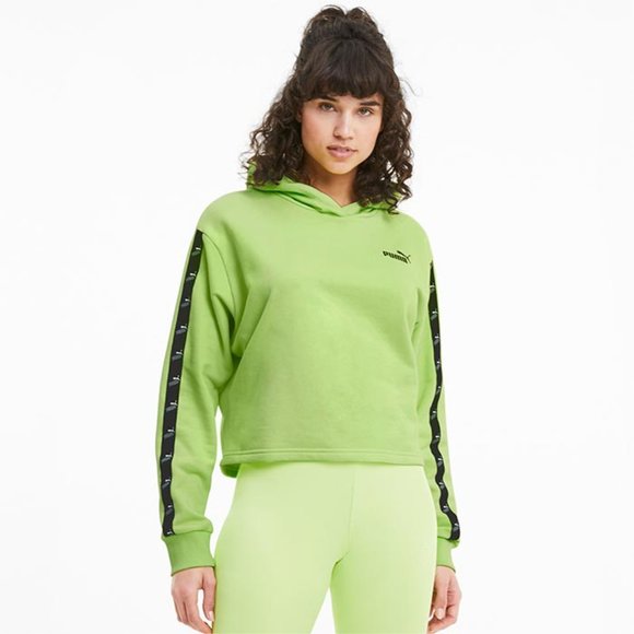 Puma Amplified Cropped Hoodie TR Sharp Green - Picture 3 of 5